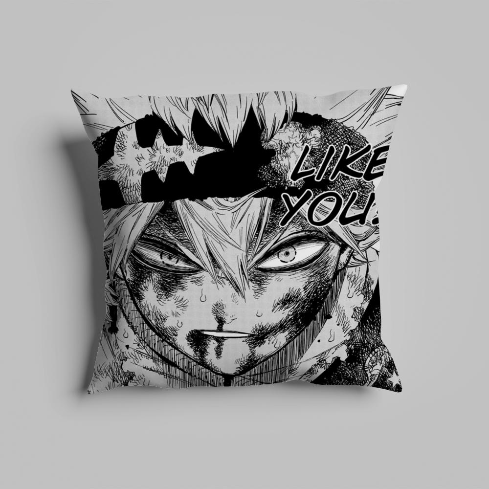 

Pillow Case luxurious home office, sofa decorative Multi sized car seat cushions, pillowcases B-Black cloverS anime 12x12Inch