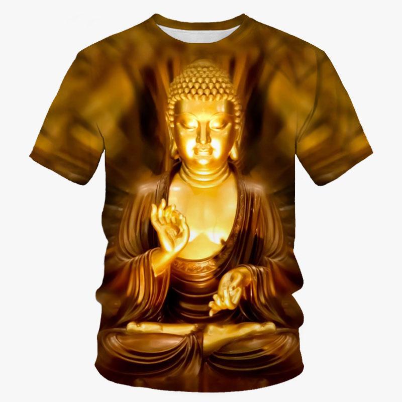 Fashion 3D Printed T Shirt Men's Religion Pattern Tees Summer Round Neck Tops Tees Oversize Short Sleeves T-shirt Size XS-6XL