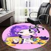 1Kpop Girls Chair mat Round Rug-Office carpet, Machine Washable, Non-slip, Suitable for Living Rooms, Bedrooms