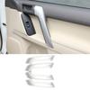 4PCS ABS Silver Car Interior Door Handle Decoration Cover Trim For Toyota Land Cruiser Prado FJ150 150 2010-2018 Car Accessories