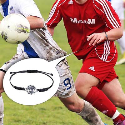 Volleyball-Bettelarmband, verstellbar, gewebter Schmuck, Volleyball-Bettelarmband, geflochtene Seilarmbänder für Teenager
