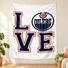 Edmonton Oilers Tapestry Highquality for Decorating Living Room Bedroom Dorm Walls Ideal As Bedroom Wallart Orholiday Gift