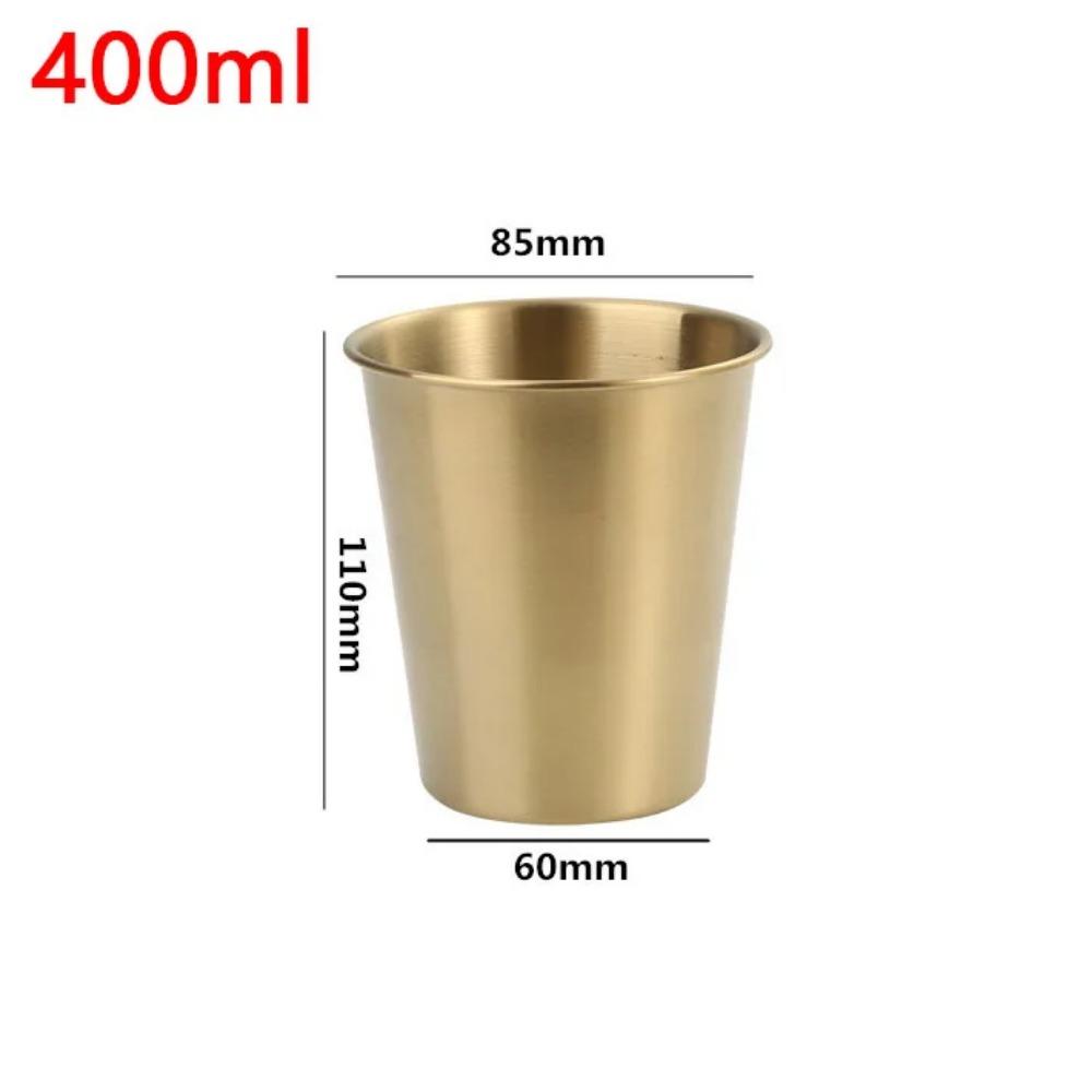 Vaso de Metal de Acero Inoxidable 304 de 200-500ml Vasos para Whisky Cerveza Vaso para Vino Blanco Café Tazas de Viaje para Camping Taza para Beber Café Té