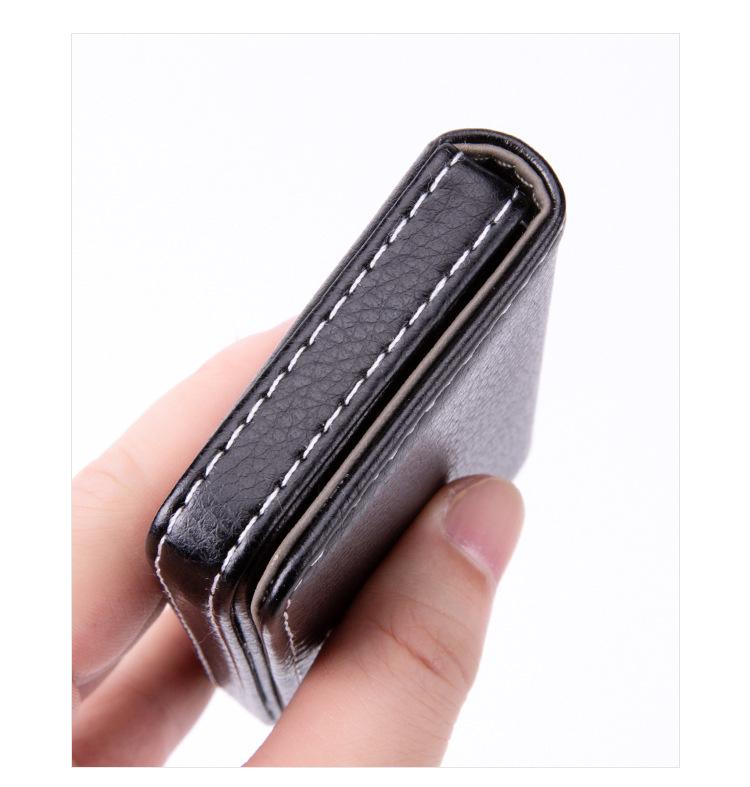 Creative Metal Minimalist Business Card Holder for Men & Women - Customizable Exhibition Gift