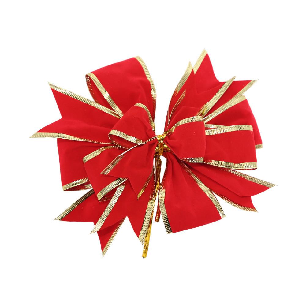 

Red Attractive Velvet Christmas Bow And Timeless Burlap Check Bow For Classic Decor Holiday Red Velvet Bow