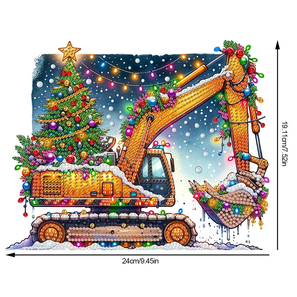 Acryl Sonderform Weihnachten 5D DIY Diamantmalerei Punkte Anhänger Strass Diamantenkunst Anhänger Diamantmalerei Ornamente