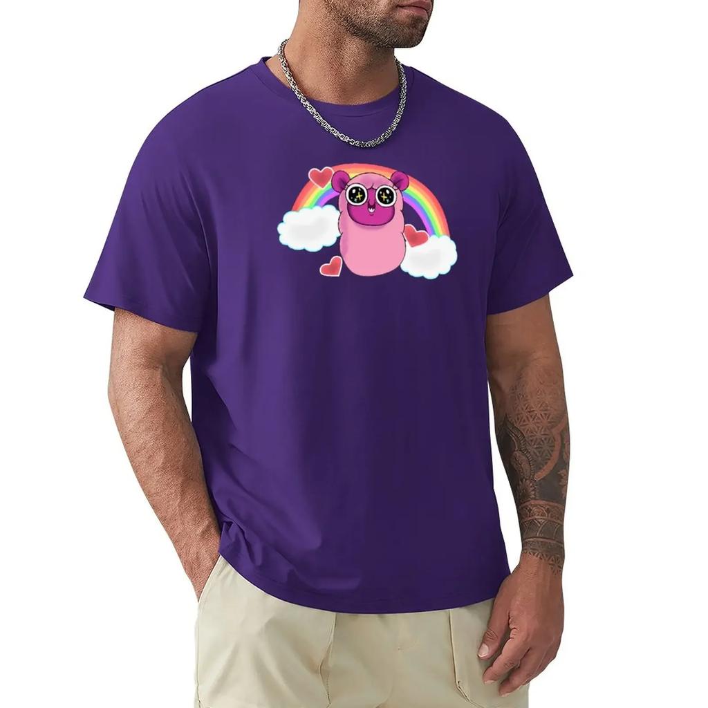 Wammawink plain rainbow T-Shirt tees funnys fitted t shirts for vintage Short sleeve tee graphic t-shirts funny
