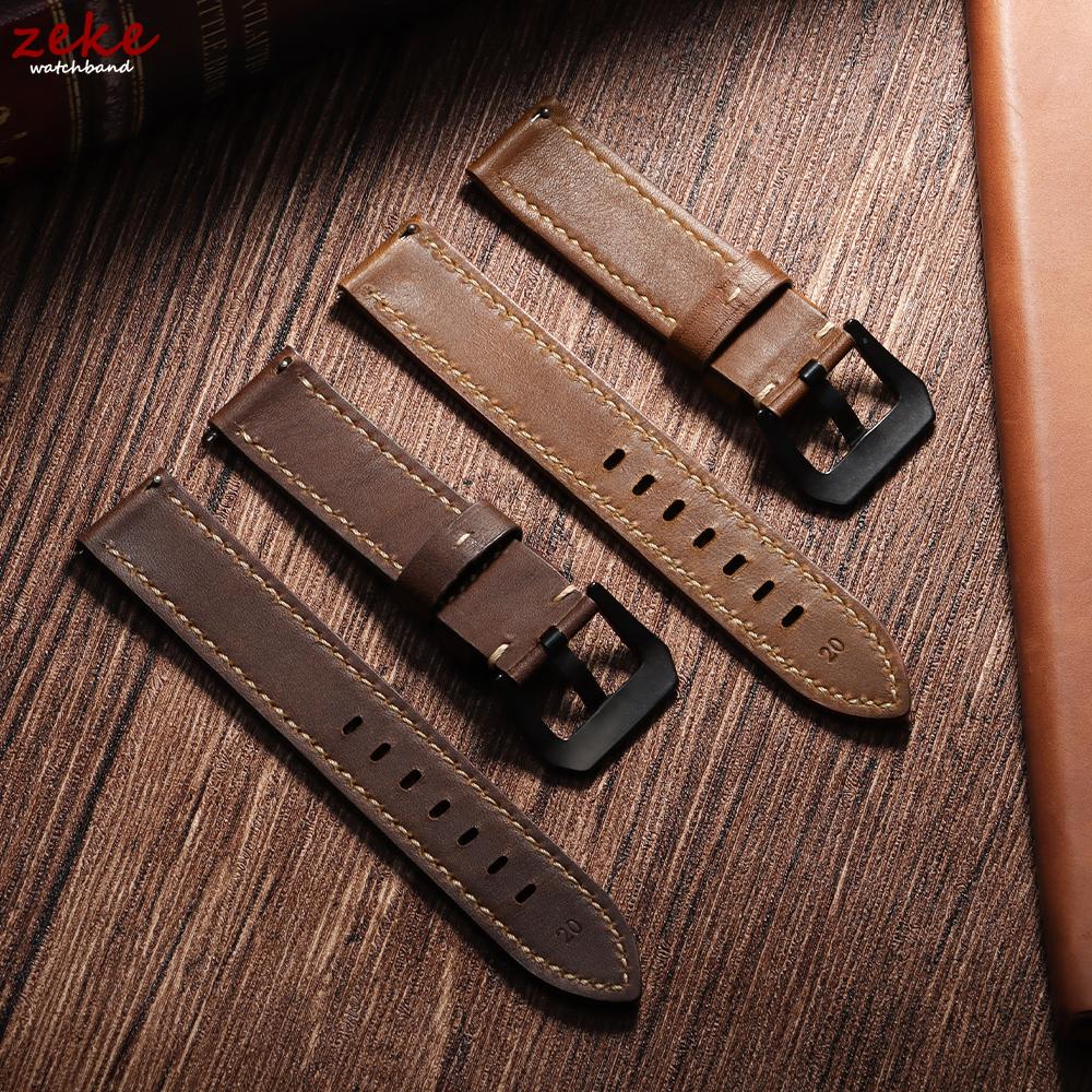 18/20/22/24/26mm Watch Strap Geniune Retro Calf Leather Watchband for Seiko for Omega Bund Straps Men Women Sport Bracelets Belt