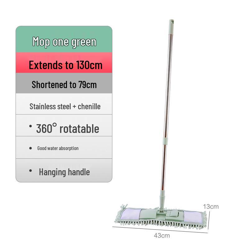 360° Rotating Flat Mop - Effortless Cleaning for Wood & Tile Floors