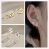 925 Sterling Silver Butterfly Stud Earrings - Elegant Ear Clips & Trendy Ear Hoops for Women