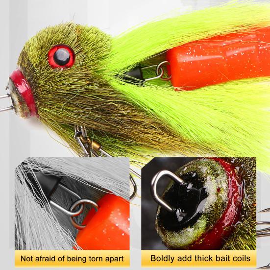 Yousheng 21CM/40G Mouse Deer Artificial Lure with Feathered Bird Head Soft Tails Long Casting Slow Sinking Bionic Swimbait Fishing Accessories
