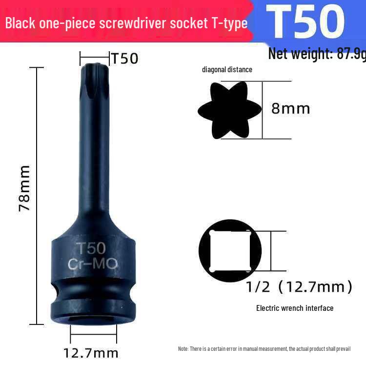 12-Punkt Torx Sechskant-Steckschlüsselsatz für pneumatische und elektrische Schlagschrauber – Schraubendreherbits für die Autoreparatur