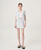 ETMON Summer Tweed Mini Skirt, Blue