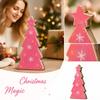 Christmas Tree Shaped Wooden Tabletop Decoration for Christmas Holiday Home Decor