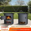 Portable Outdoor Firewood Stove: Multi-Functional and Thickened for Camping, Picnics, and Tea Brewing