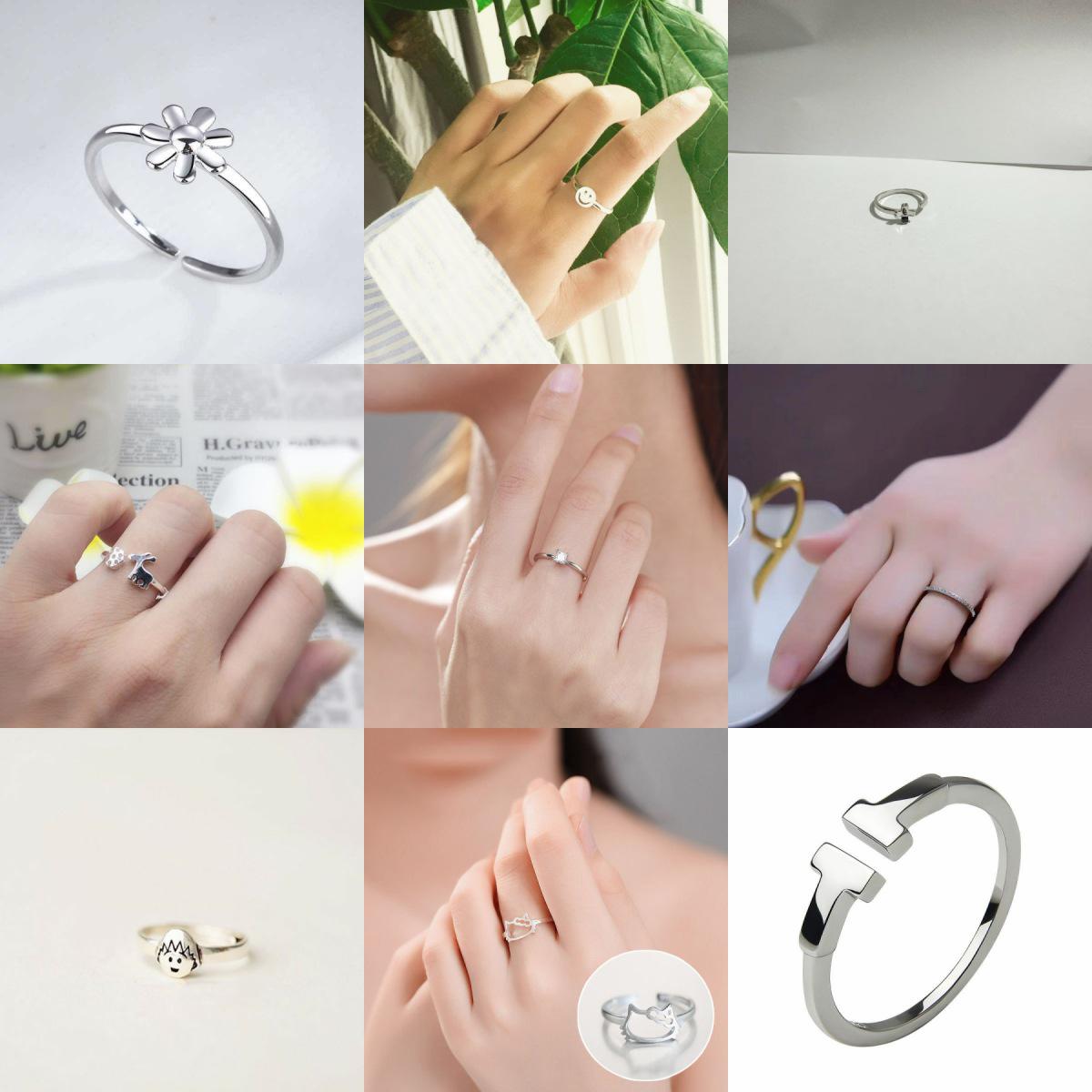 

French Double Knot Korean-Style Irregular Band Fashion Ring