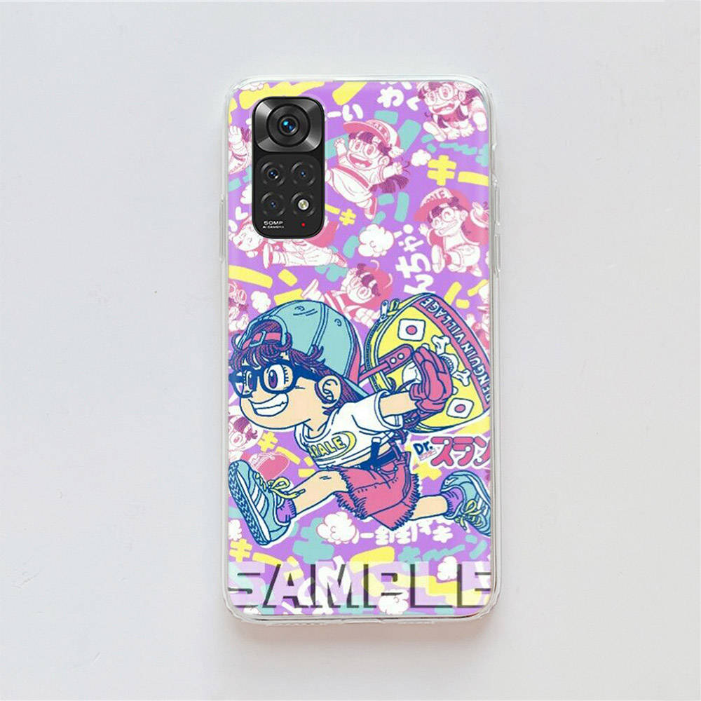 DT34 Dr. Funda Slump Arale para Samsung A04 A14 A23 A34 A54 M23 M33 M52 M53 Realme 10 9 C30S C35 C55 VIVO Y02S Y21 Y33S Y51 X80 Pro Funda Transparente