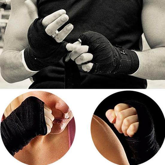 2.5mx5cm Boxing Sports Cotton Strap Bandage Cover Muay Taekwondo Hand Glove Wrap