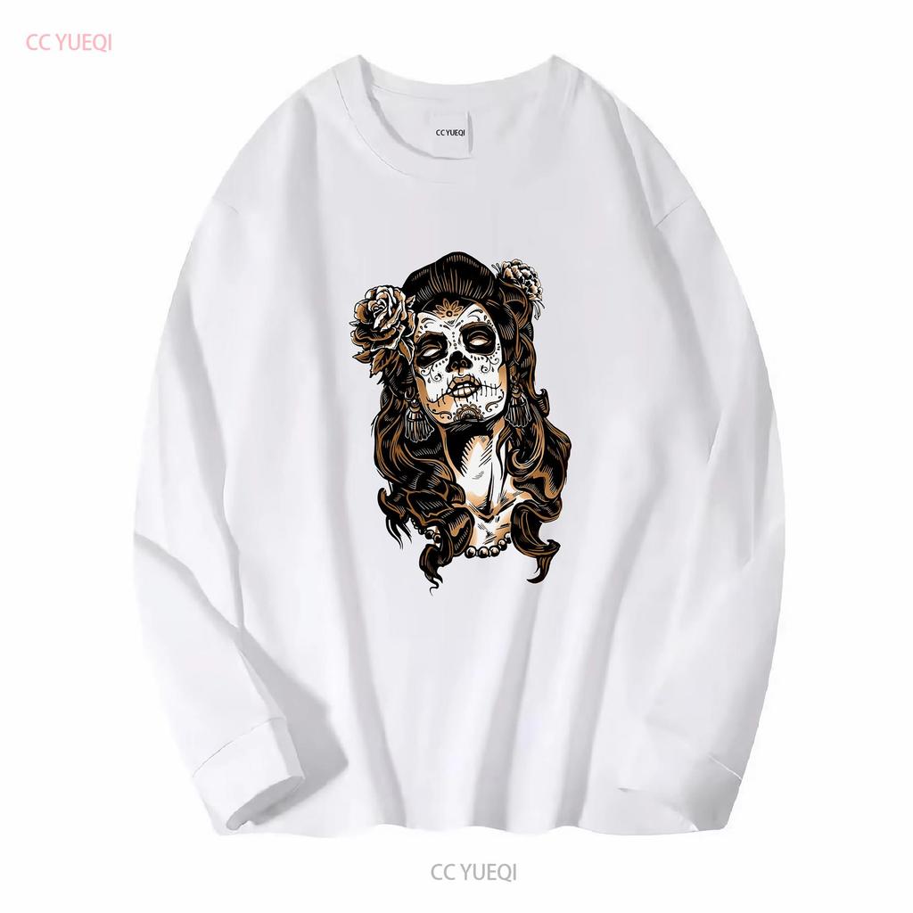 CATRINA Tattoo Mexico Calavara Pin Up T Shirt Mexican Death Head vintage Washed Slightly Soft designer clothes Stylish