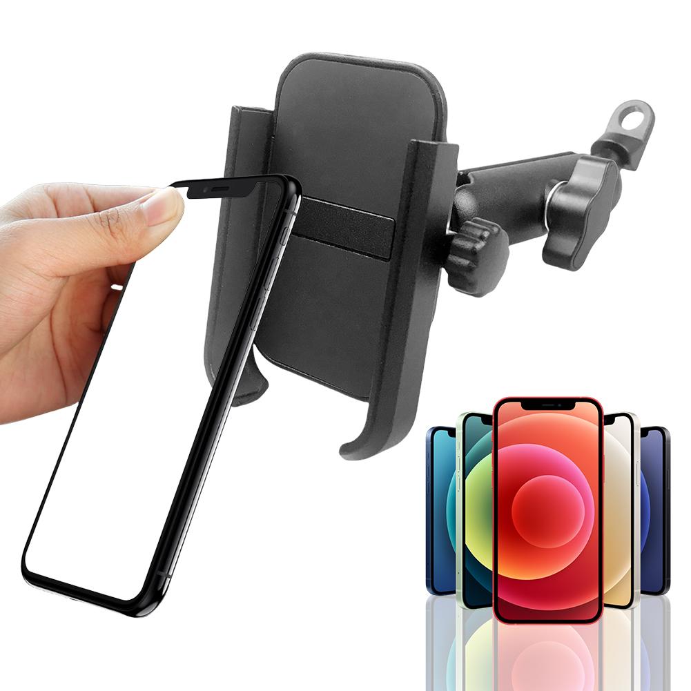 Motorcycle Rearview Mirror Cell Phone Holder Motorcycle Phone Holder Mount Aluminum Moto Bicycle Rearview Mirror Bracket