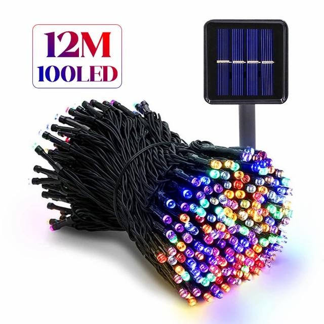

D2 LED Solar Lamp Outdoor Lights Christmas 8 Modes Solar String Lights Waterproof Solar Fairy Light Christmas Decor Decoration