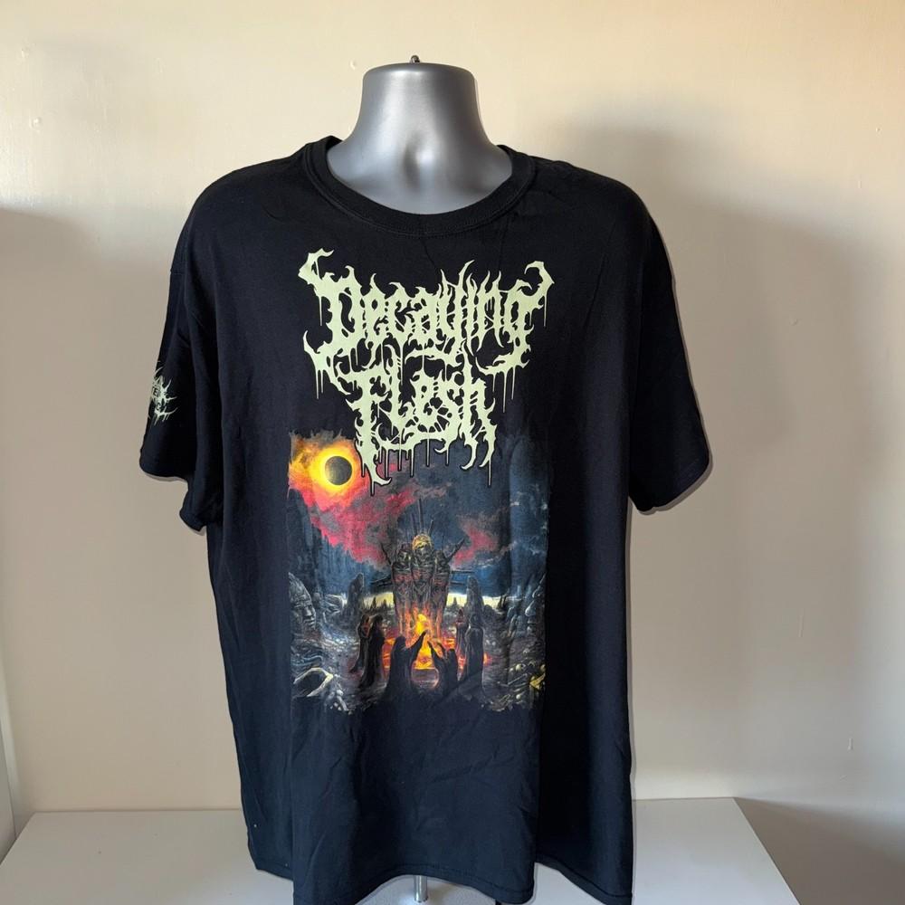 Decaying Flesh Virtuous In Suffering Brutal Death Metal XL Band T-Shirt Unisex T-Shirt S