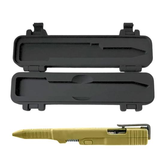 Kugelschreiber 3D-gedruckter taktischer Schiebe-Kugelschreiber Leichter, langlebiger PLA-Körper Geschmeidige Gel-Tinte Nachfüllbares Schreibgerät