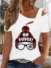 Women's New Casual  Top  Christmas  Halloween Christmas Gift Tops Shirt Blouse