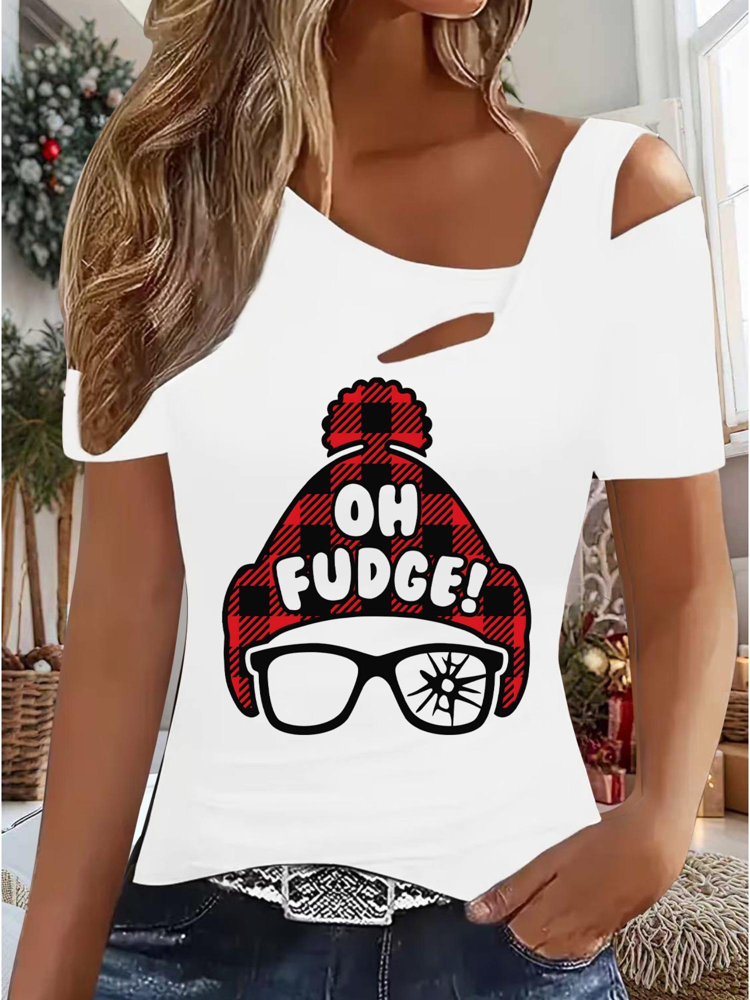 

Женский Новый Повседневный Топ Рождество Хэллоуин Рождественский Подарок Топы Рубашка Блузка XXL белый