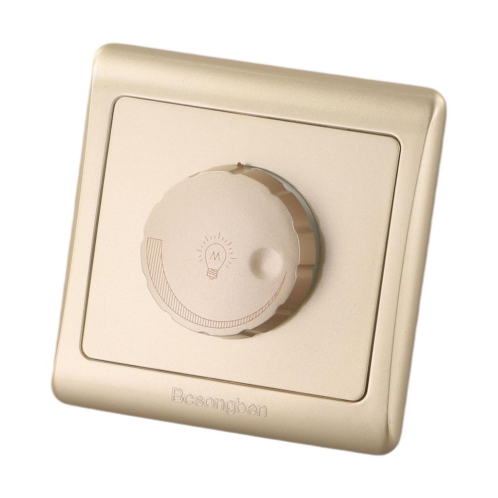 Adjustable Brightness 1-Gang Dimmer Task Lighting Compatible With Incandescent Operating Voltage 250V For Incandescent Bulbs