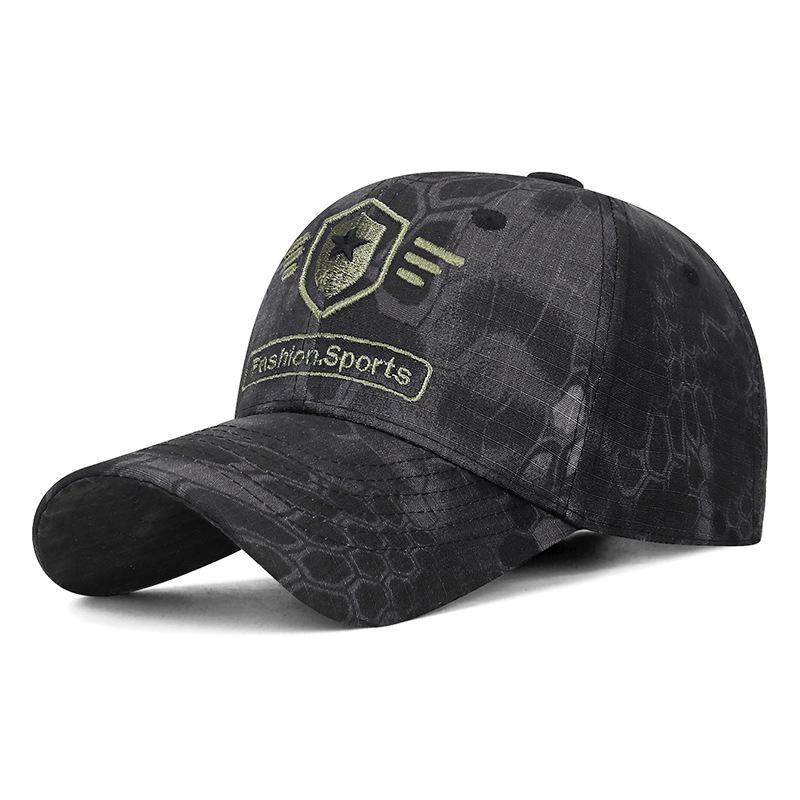 

Spring Autumn Embroidery Hat Men s Outdoor Chequered Camouflage Cap Training Sunshade Sun Baseball Cap