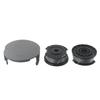 Rasentrimmerfaden mit Schutzspulenabdeckung Set Kompatibel mit Für Bosch Easy Serie F016800569 & F016800385