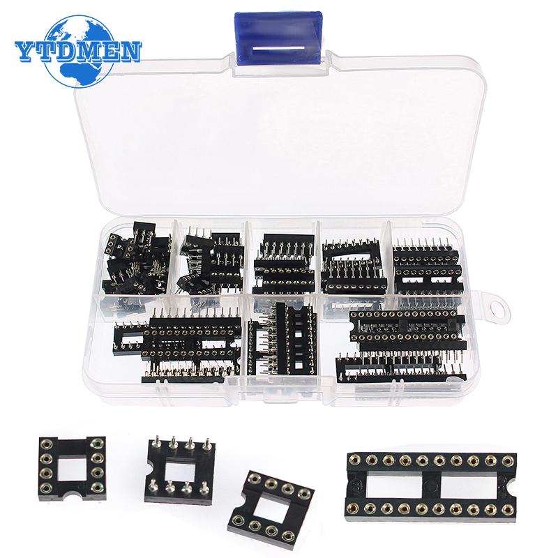 

55pcs/box Original Round Hole IC Socket Connector DIP6 DIP8 DIP14 DIP16 DIP18 DIP20 DIP24 DIP28 Socket 6 8 14 16 18 20 24 28pin