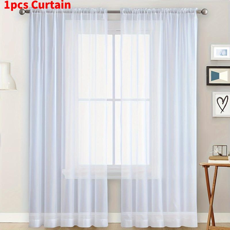 

Однотонные прозрачные шторы для гостиной спальни современных цветов несколько