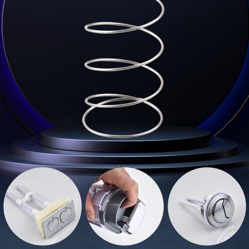 8pcs High Performances Flush Control Spring Easy Installation Toilet Tanks Press Spring Set for Renters and Homeowners