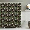 Decorative Panda Shower Curtain 3D Printed Fabric Waterproof Bath Rug Decor Set For Bathroom Accessories Green Bamboo Theme Gift