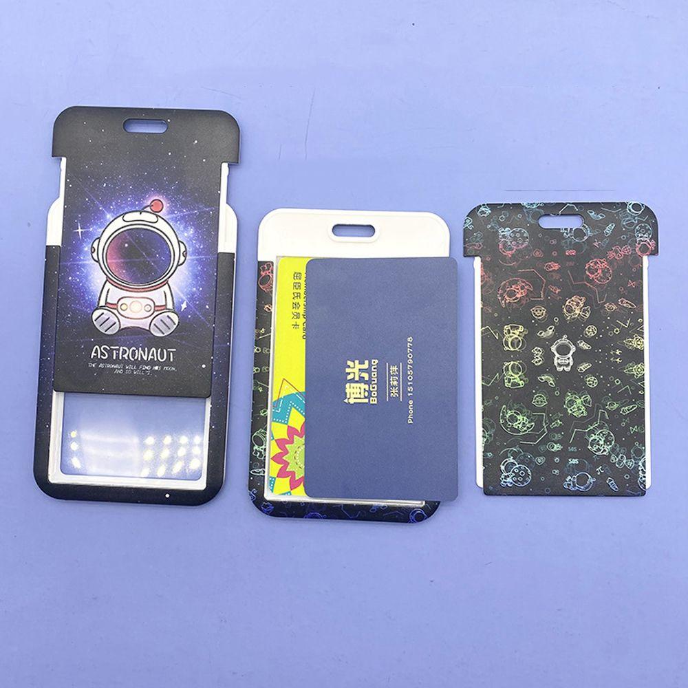 Access Card Astronaut Bus Card Sleeve Rice Card Set Lanyard Card Sleeve Student ID Card Holder