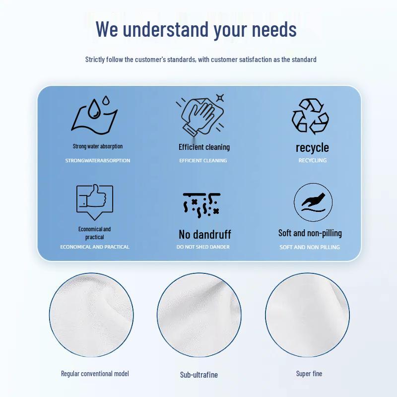 Ultra-Fine Fiber Dust-Free Industrial Cleaning Cloth for Lens and Screen