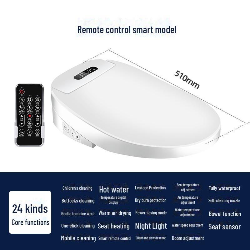 Wielofunkcyjna inteligentna deska sedesowa z pilotem, elektrycznym ogrzewaniem, funkcjami czyszczenia i suszenia