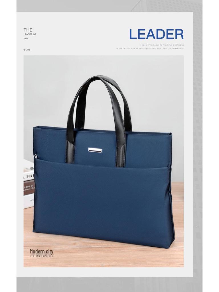 Men's Large Capacity Polyester Business Laptop Handbag: Casual Shoulder or Crossbody Briefcase