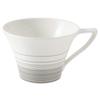Cup and Saucer with Platinum Swirl Band, 215cc, Suitable for Tea and Coffee, Made In Japan, 52147-2819
