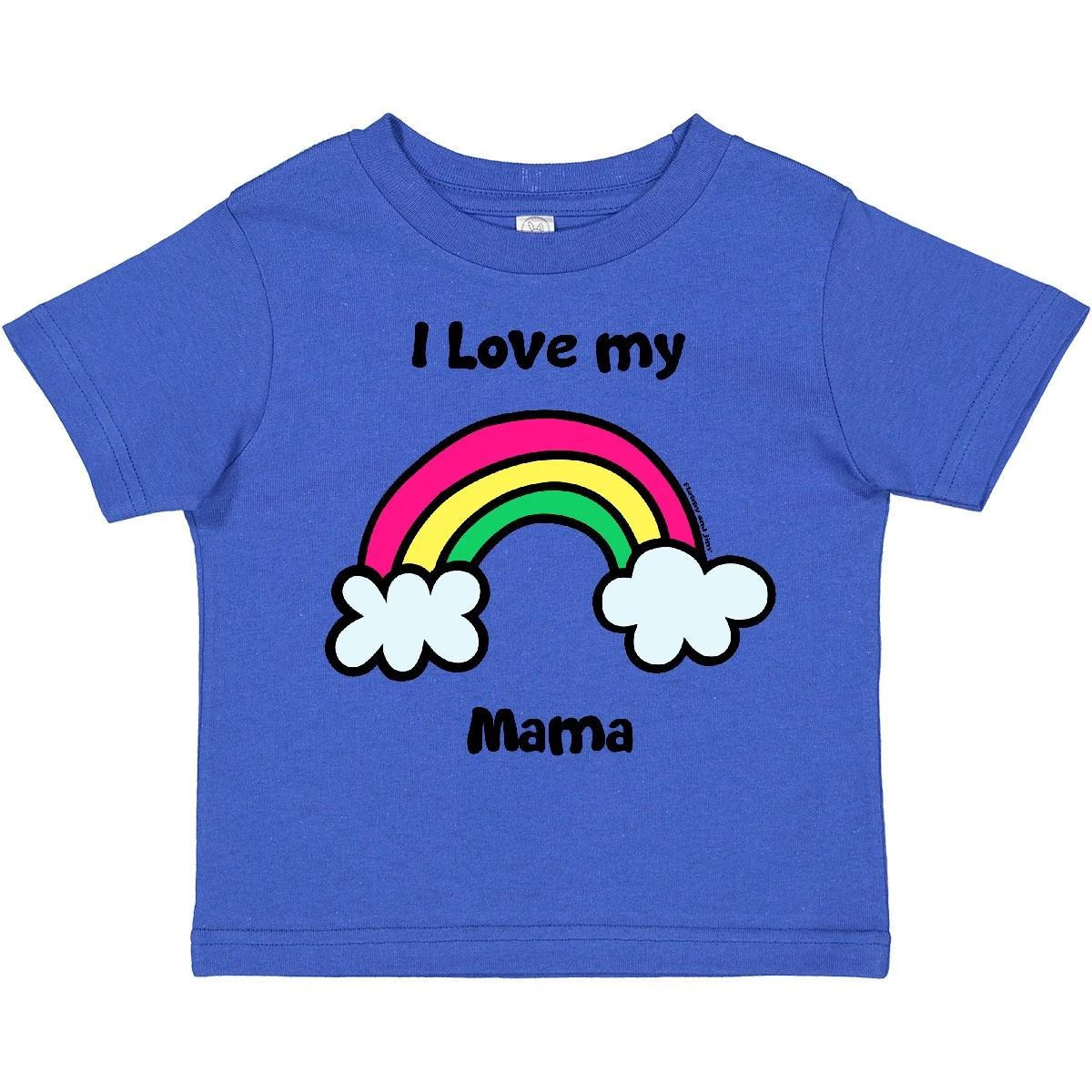 Inktastic I Love My Mama Toddler T-Shirt Lucky Rainbow Pot Of Gold Happy Child 110