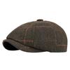 Men's Retro Octagonal Wool Felt Beret - Warm Autumn/Winter Painter-style Flat Newsboy Cap