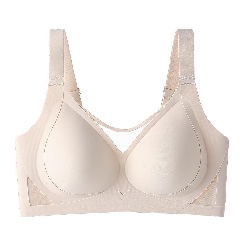 Women S Summer Thin Fixed Cup No Wire Push Up Plus Size Seamless Bra