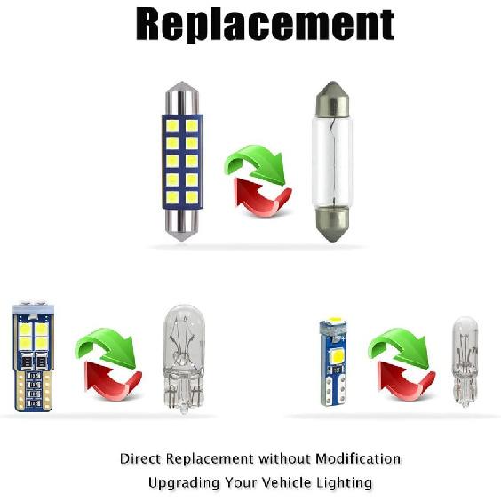 14-pc White LED Interior Light Kit Compatible with Chevrolet Chevy Silverado and GMC Sierra 1999 2000 2001 2002 2003 2004 2005 2006 Map Dome Trunk