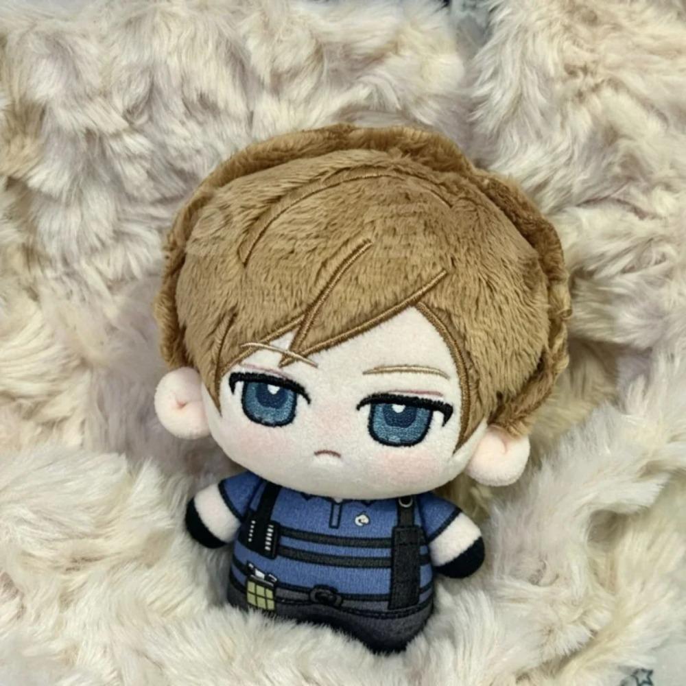 NEW Resident Evil Leon Scott Kennedy 10cm Figures Cosplay Printing Nunu Cotton Padding 10CM Plush Pendant Backpack Keychain Gift