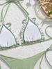 2026 Europäischer Karomuster Dreieck-Bikini - Sexy & Stilvolle Urlaubs-Bademode für Damen