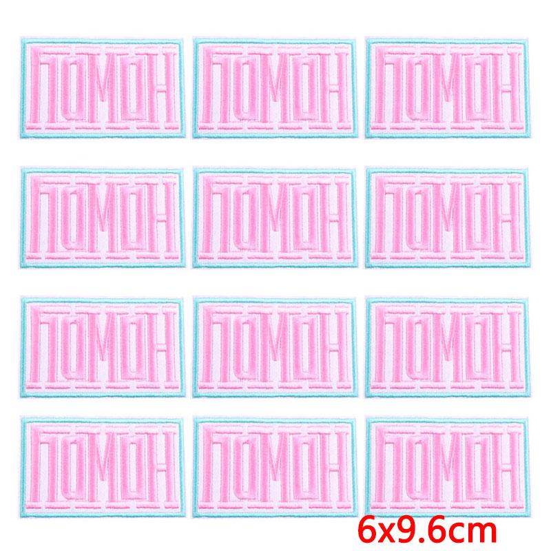 10Pcs/Lot Wholesale Fashion Cartoon Patch Iron On Patches On Clothes Letters Embroidered Patches For Clothing Applique Stickers