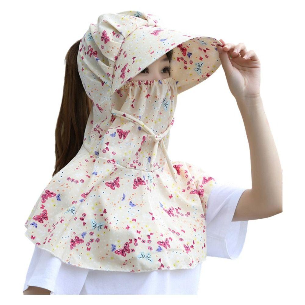 Quick Dry Face Mask Sun Hat Anti UV Fisherman Hat Fashion Face Cover Headwear Summer