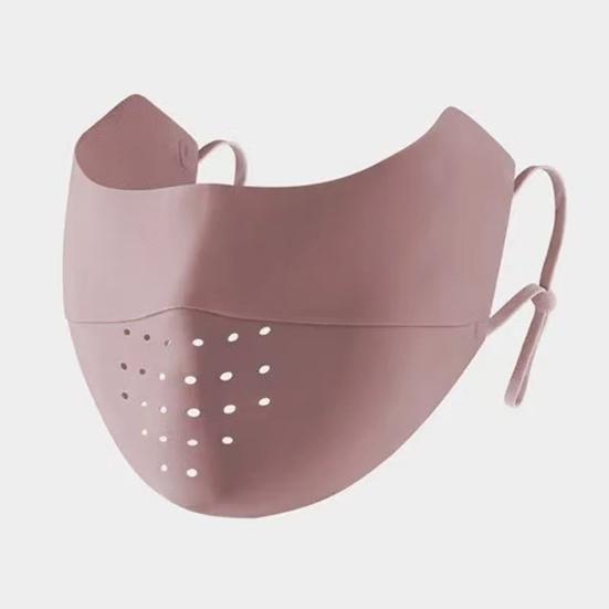 Gesichtsschutz, nahtlos, atmungsaktiv, mit Löchern, Sonnenschutz, 3D-Gesichtsschutz im schlanken Design, UPF 50, atmungsaktiver Gesichtsschutz aus Eisseidengewebe
